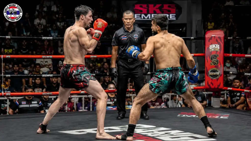 Muay Thai fight at Bangla Stadium, Phuket